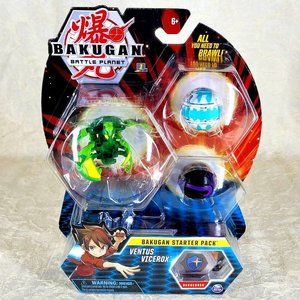 Bakugan Battle Planet Starter Pack Ventus Vicerox Bakucores Spin Master New
